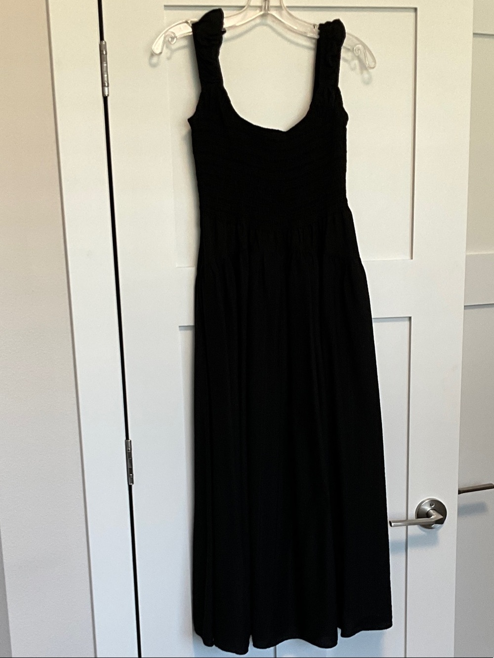Moon River Black Sleeveless Maxi Dress